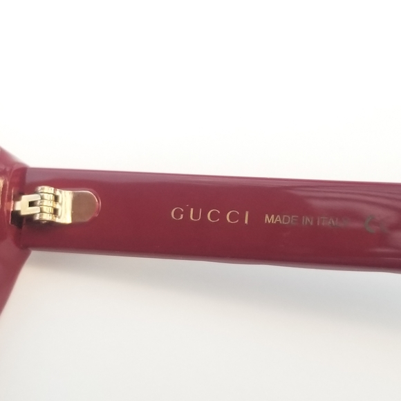Stunning  Authentic Gucci  GG Marmont Red Eyeglasses Frames - Picture 15 of 16